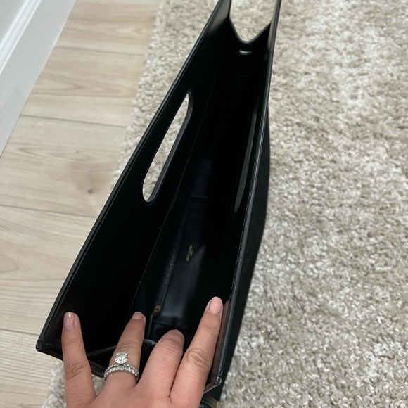 Saint Laurent Monogram King Palm Black Suede - Picture 6 of 9